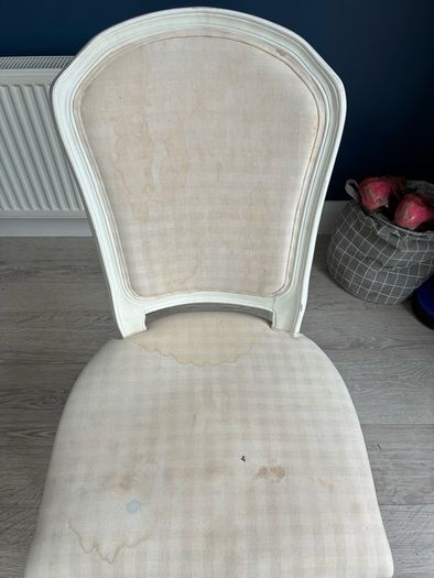 Cream Rustic Dining table and chairs