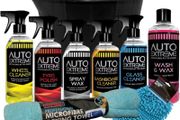 9pc Car Cleaning Kit, Wash kit, valet, Wash &amp; Wax Set, Drying Towel Cleaning Mit Bucket (FREE POSTAGE)
