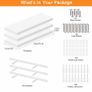3 Pack Floating Shelves,Wall Mounted Shelf with Invisible Brackets,Wall Decor Display Shelves Storage Unit Image 4