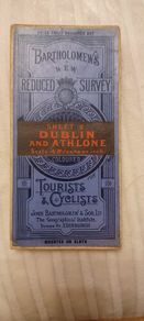 Vintage Map of Dublin and Athlone