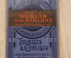 Vintage Map of Dublin and Athlone