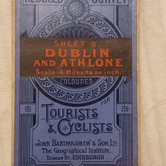 Vintage Map of Dublin and Athlone