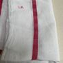 French monogrammed linen teacloths Image 2