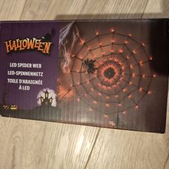 Halloween decoration LED spider web