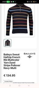 Baileys Halfzip Multicolor Jumper