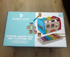 Brand new unopened wooden hammer ball and xylophone set