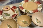 20pc Eden Pottery set, Apple design mint condition