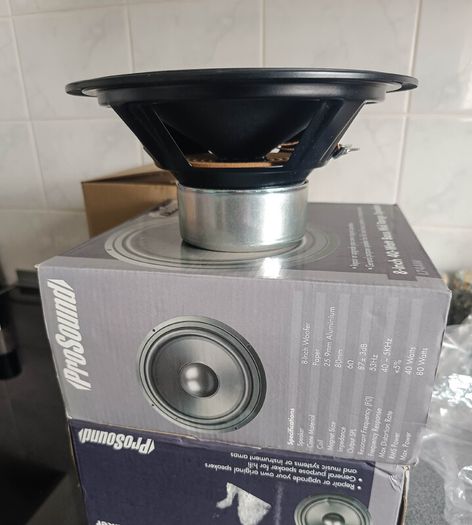 ProSound L74AW 8 Inch 6 ohm Bass Mid Range Speaker, Never Used!! 2 pieces set