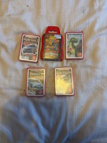 Top Trumps and Ace Trumps Bundle 5 Packs Power Rangers Cars Motorbikes Dinosaurs
