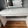 Make up table with glass top and mirror and lights Image 2