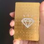 99.9% pure 24 Carat Gold Film Playing Poker Cards Image 2