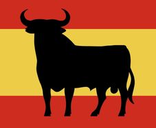 Spain Osborne bull Toro flag FREEPOST