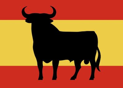 Spain Osborne bull Toro flag FREEPOST