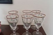vintage glasses shamrock