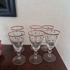 vintage glasses shamrock