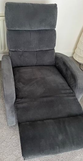 Grey Fabric Recliner  Chair
