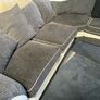 Dark grey corner sofa with matching armchair Image 3