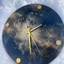 Black & Gold Resin Clock Image 2
