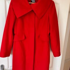 Ladies red wool coat
