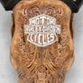Hand-Carved Harley-Davidson Cow Skull (58cm,3kg) - Bone Image 2