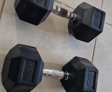 17.5kg hex dumbells