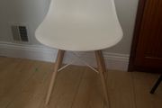 White dining chair x 4