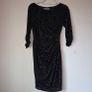 Marks and Spencer Black Leopard Velour-feel Midi Dress, Size 10 Image 7