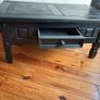 black coffee table with drawer Image 3