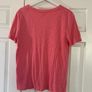 Pink Short Sleeve V Neck T-Shirt Image 7