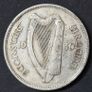 Ireland 1930 Silver Half Crown coin. Image 3