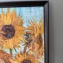 IKEA KNOPPANG Black Frame 50x70 cm with Van Gogh Sunflowers Puzzle Image 3