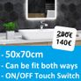 LED Bathroom Mirror 70x50cm or 50x70cm Touch Image 2