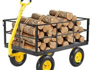 main image for ad Heavy Duty Steel Garden Cart 635kg Capacity with 13 Inch Tyres