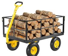 Heavy Duty Steel Garden Cart 635kg Capacity with 13 Inch Tyres