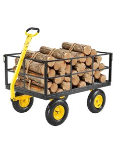 Heavy Duty Steel Garden Cart 635kg Capacity with 13 Inch Tyres
