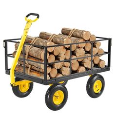Heavy Duty Steel Garden Cart 635kg Capacity with 13 Inch Tyres