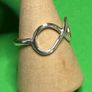 Handmade sterling silver infinity ring. Size p&1/2 Image 4