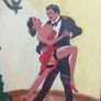 original tango painting, signed  purchased in Buenos Aires Image 5