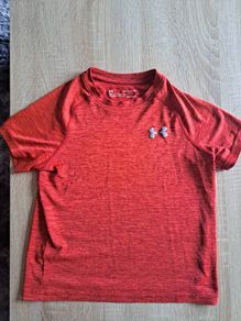 Under Armour loose Heatgear orange kids age 5 top Free post