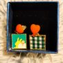 Heart and Square Earrings Fun Mismatched Pair Image 6