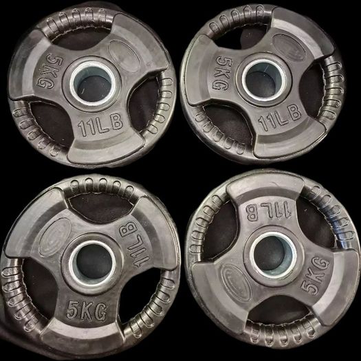 4 x 5 kg Olympic Rubber Plates Set