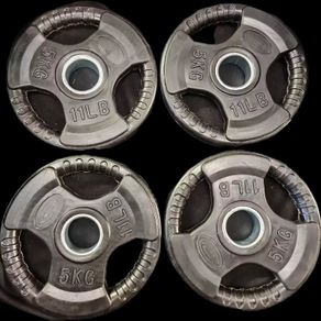 4 x 5 kg Olympic Rubber Plates Set