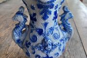 Antique 1880s Westerwald salt glazed German pottery, vase, no damage, post 15e