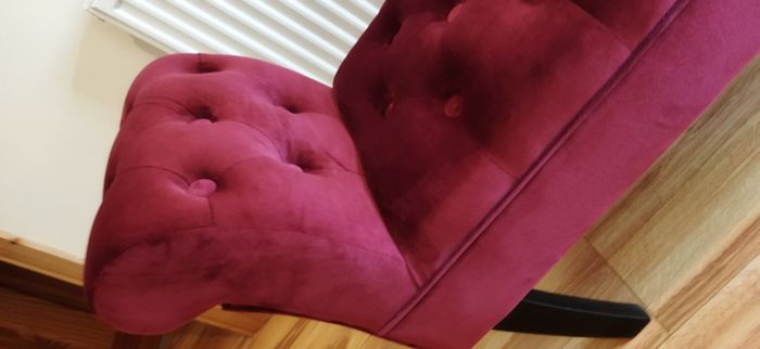 Velvet Bench  Wine/Burgundy