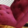 Velvet Bench  Wine/Burgundy Image 3