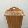 Vintage Pine Heart Motif Book Shelf Image 7