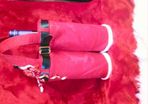 Santa pants wine bag