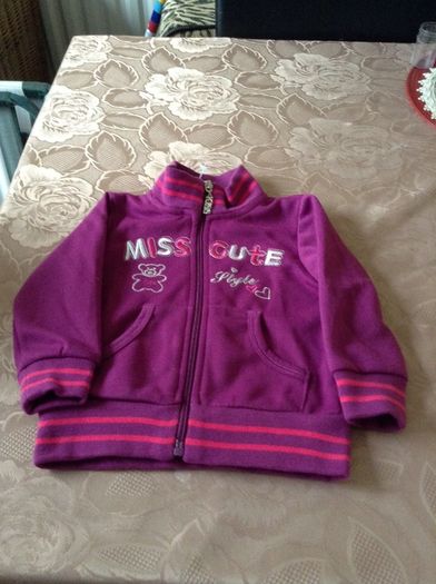 Girls new zip jacket 6/12 mths