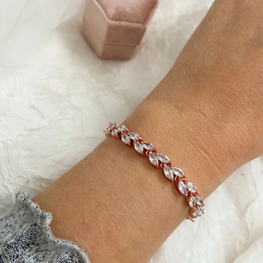 Crystal Rose Gold Bracelet