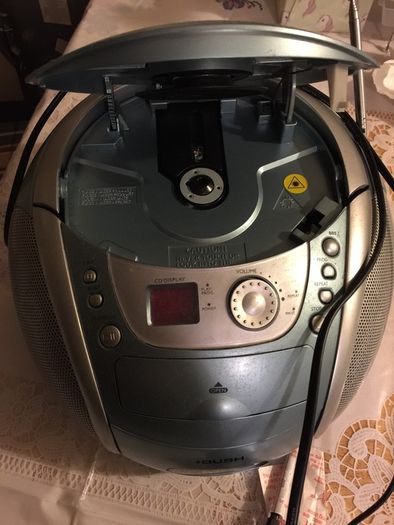 CD player radio cassette recorder FM